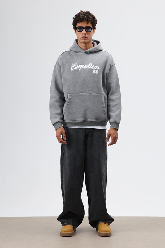Oversized Printed Hoodie