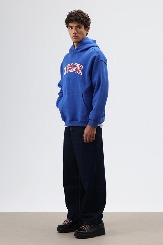 Oversized Printed Hooded Sweatshirt