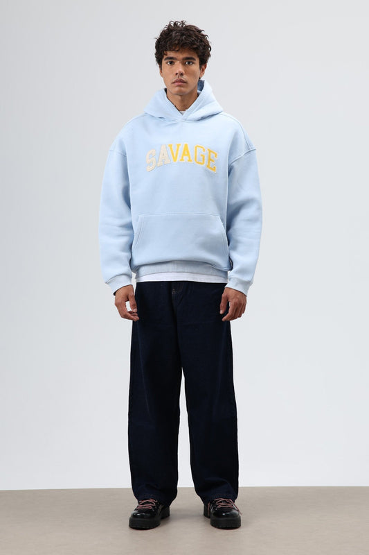 Oversized Printed Hooded Sweatshirt V70-127