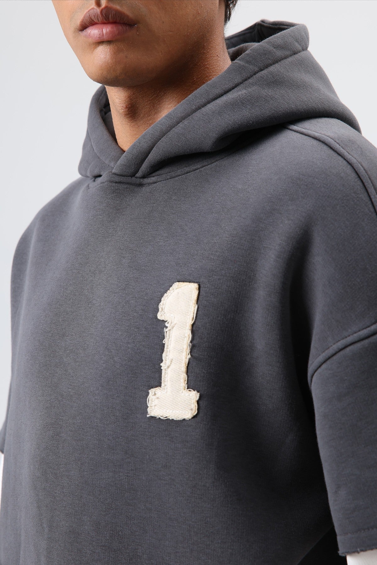 Oversized Hooded Sweatshirt with Sleeves