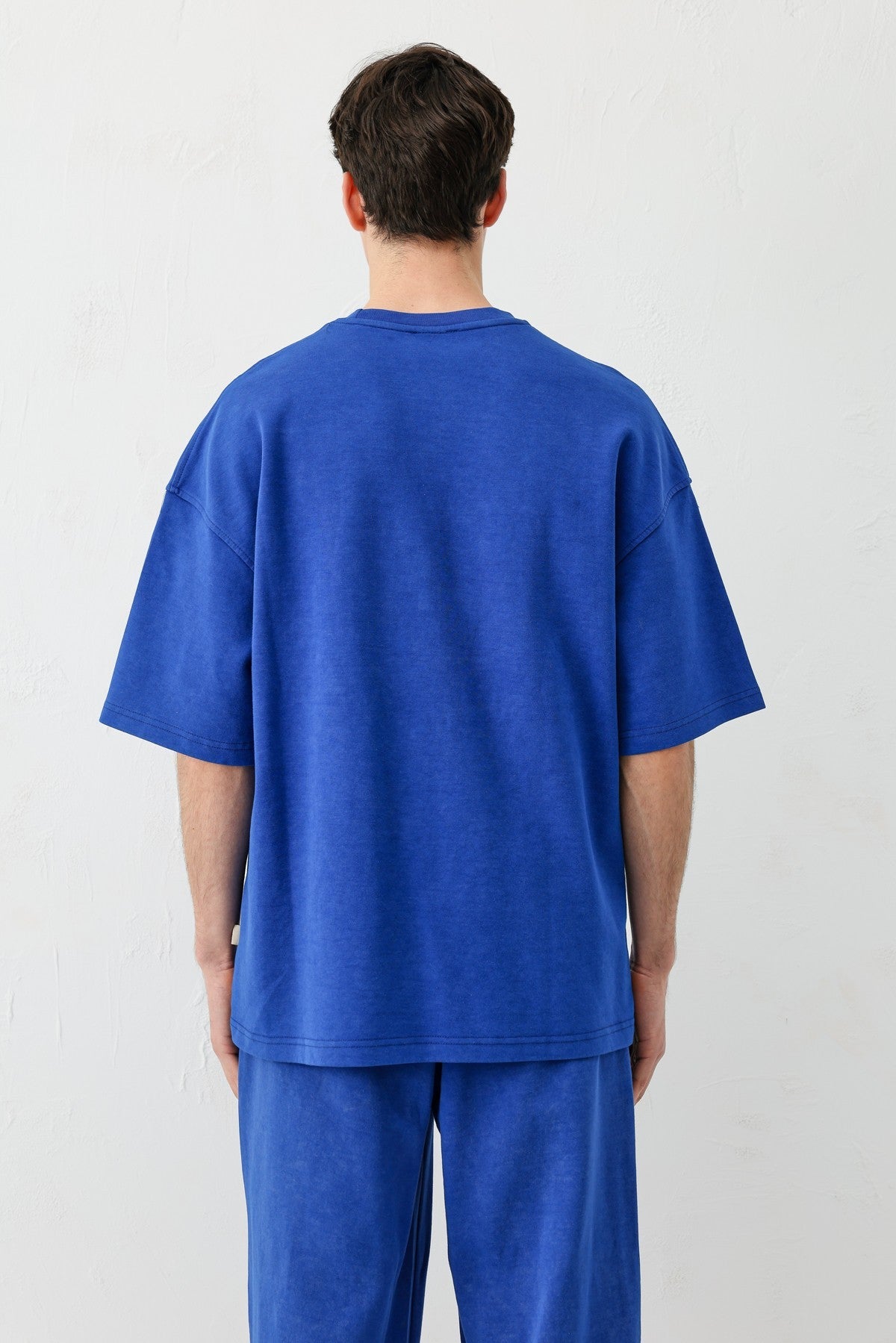 Short-Sleeved, Washed Oversized T-Shirt