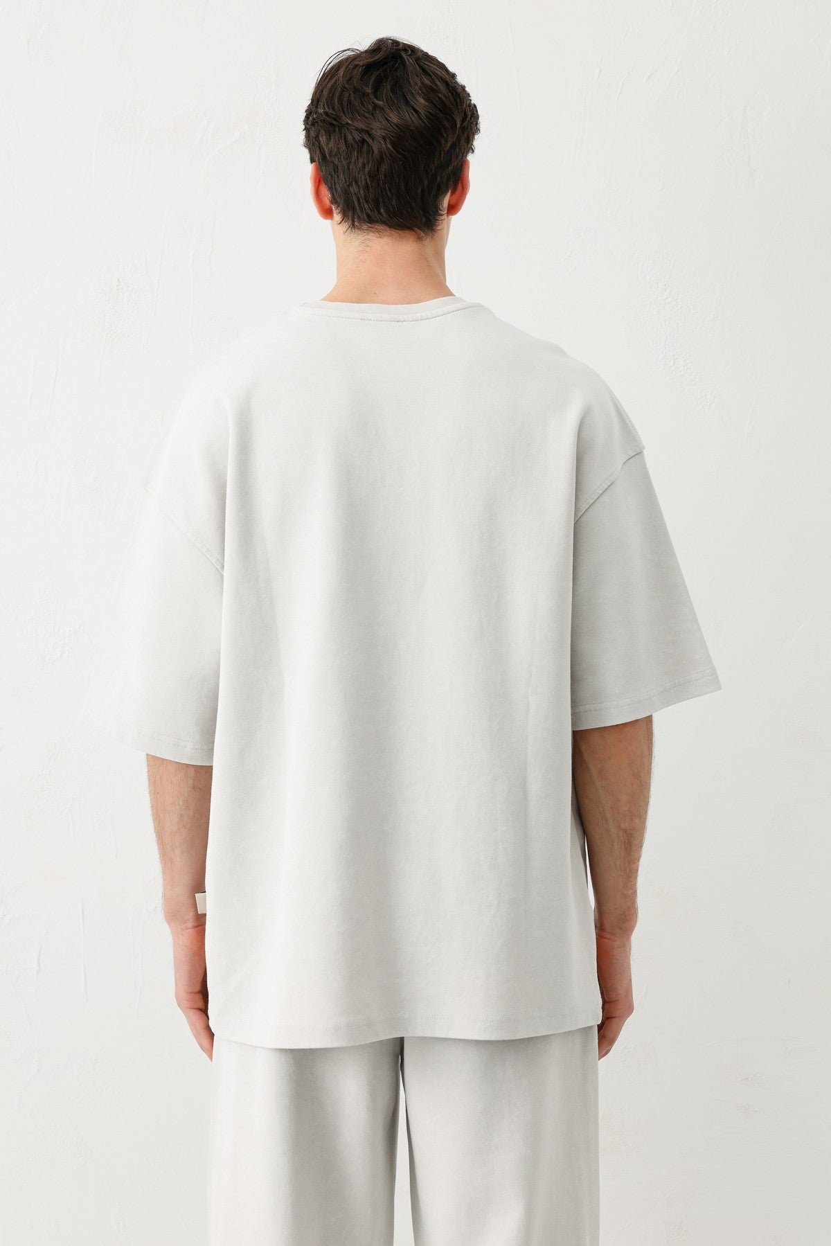 Short-Sleeved, Washed Oversized T-Shirt