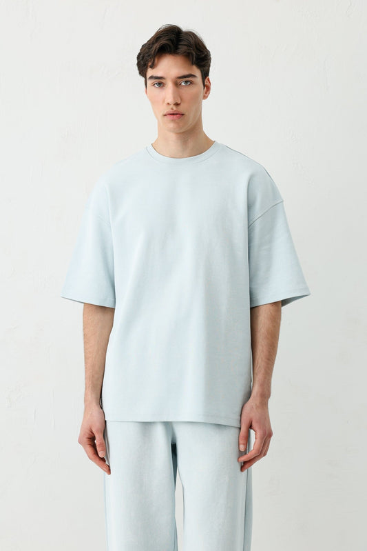 Short-Sleeved, Washed Oversized T-Shirt