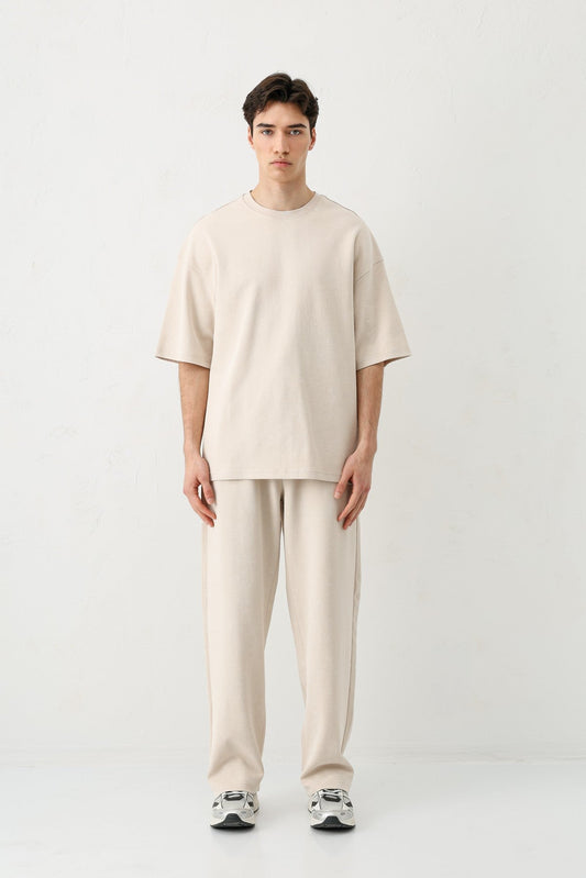 Short-Sleeved, Washed Oversized T-Shirt