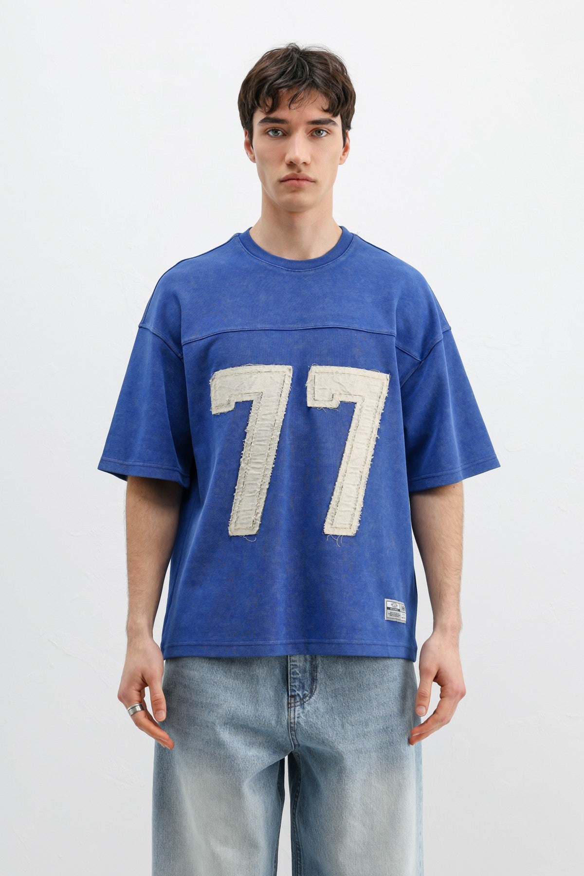 Oversized T-Shirt with Printed Number