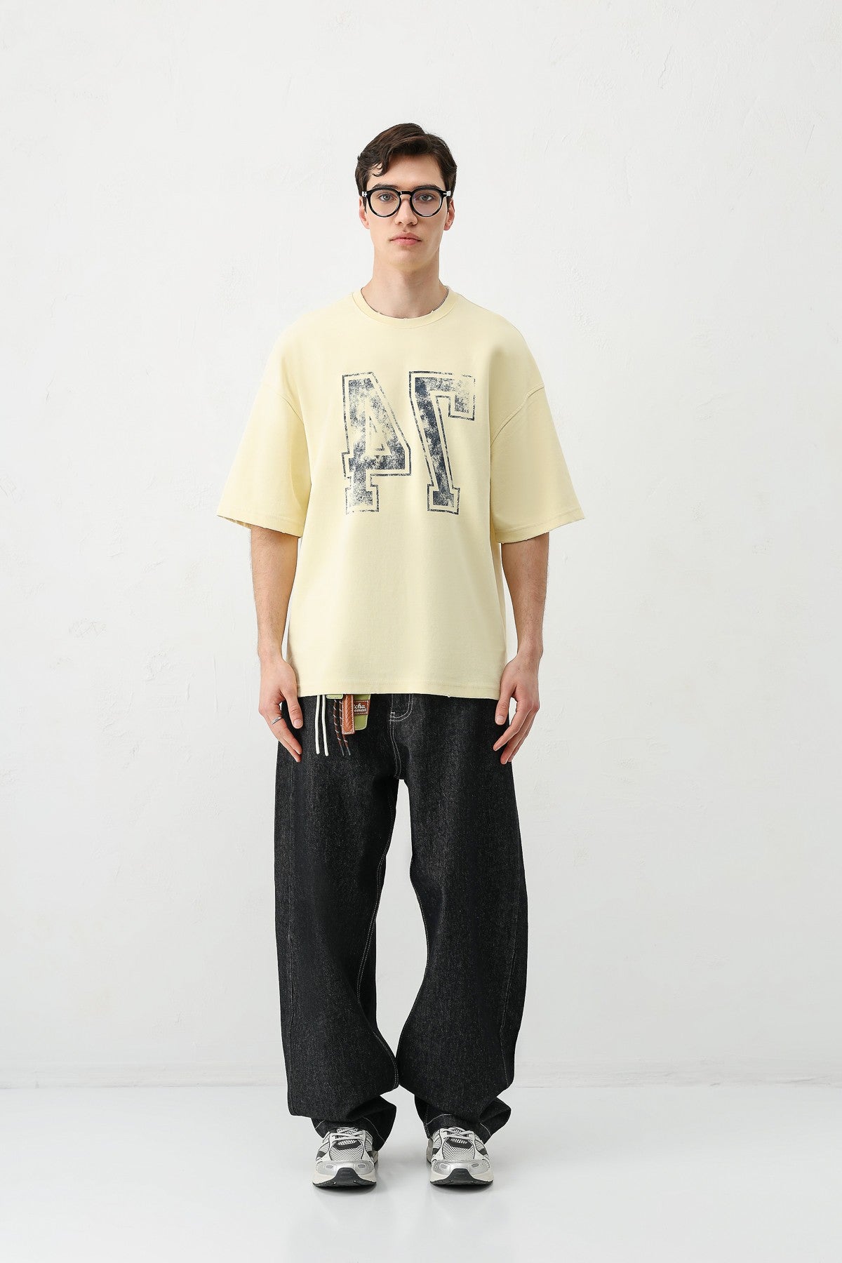 Oversized T-Shirt with Print (Requires Washing)
