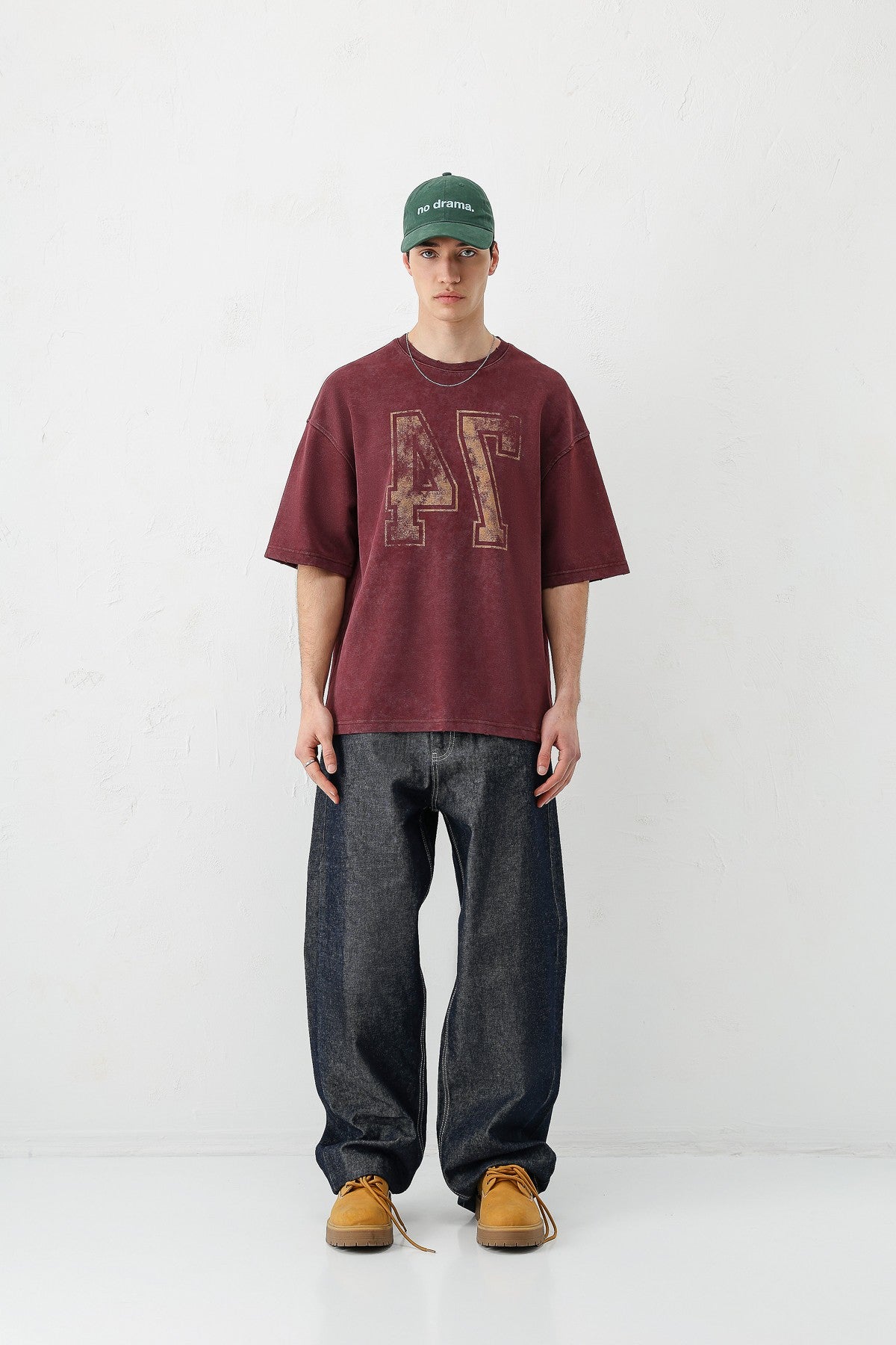 Oversized T-Shirt with Print (Requires Washing)