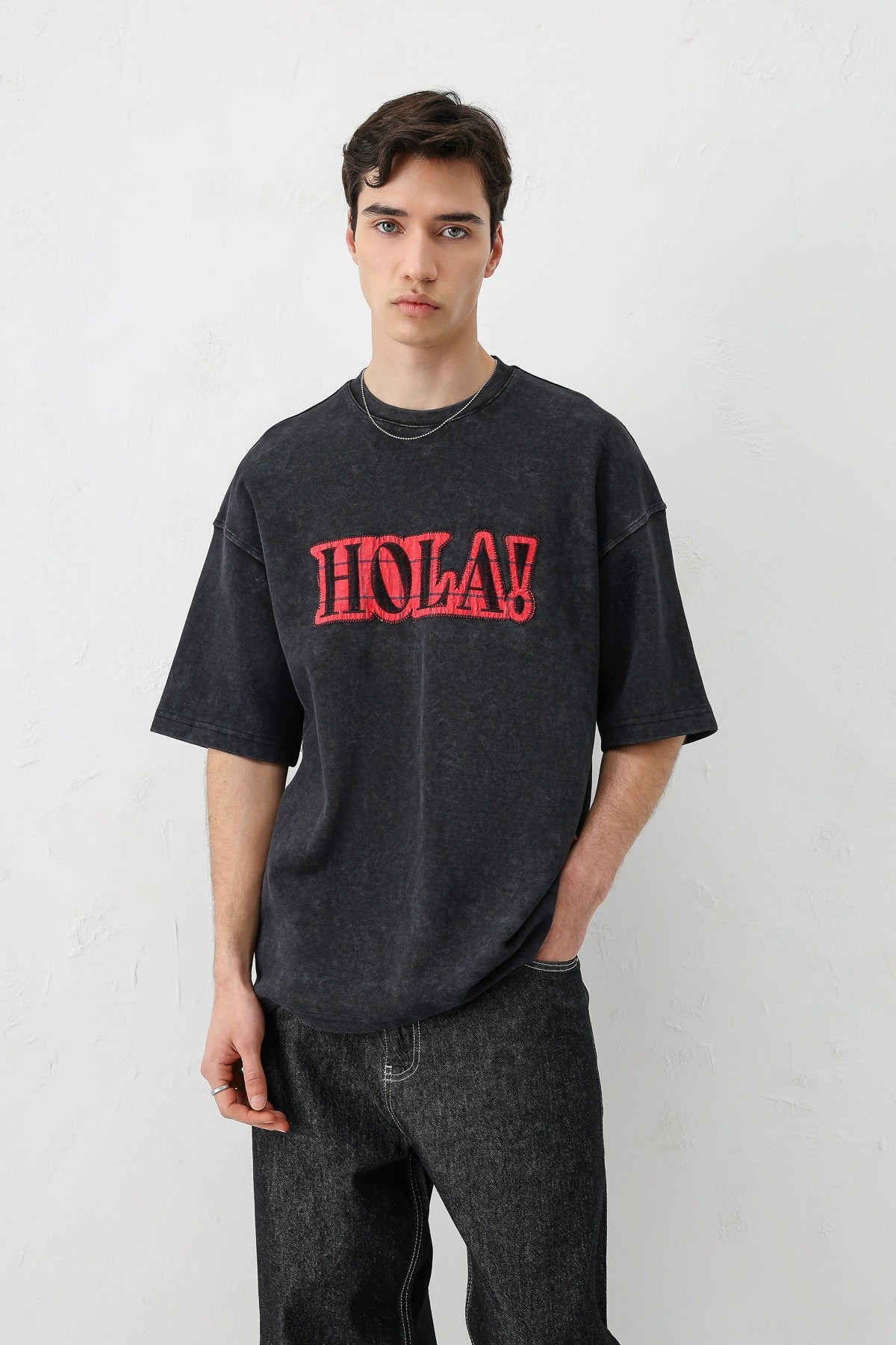 Oversized T-Shirt with Print (Requires Washing)