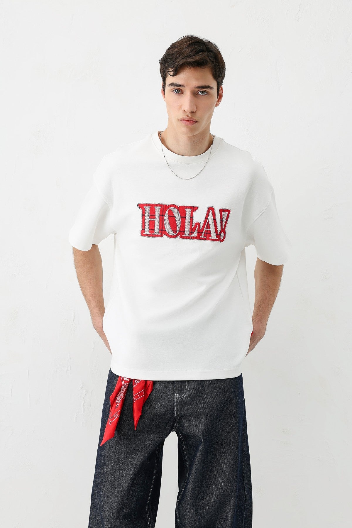 Oversized T-Shirt with Print (Requires Washing)