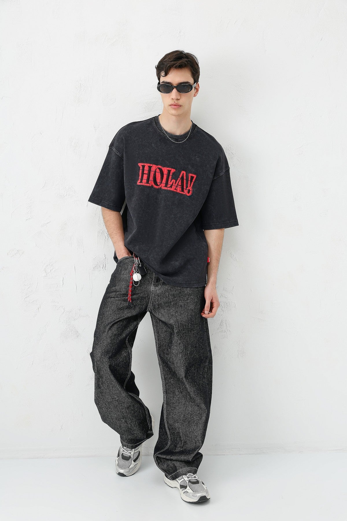 Oversized T-Shirt with Print (Requires Washing)