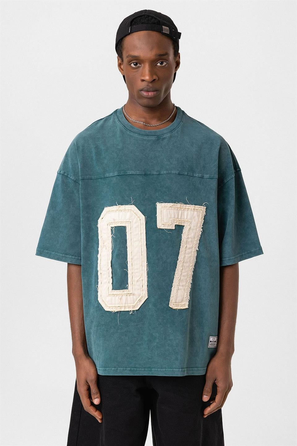 Oversized T-Shirt with Print (Requires Washing)