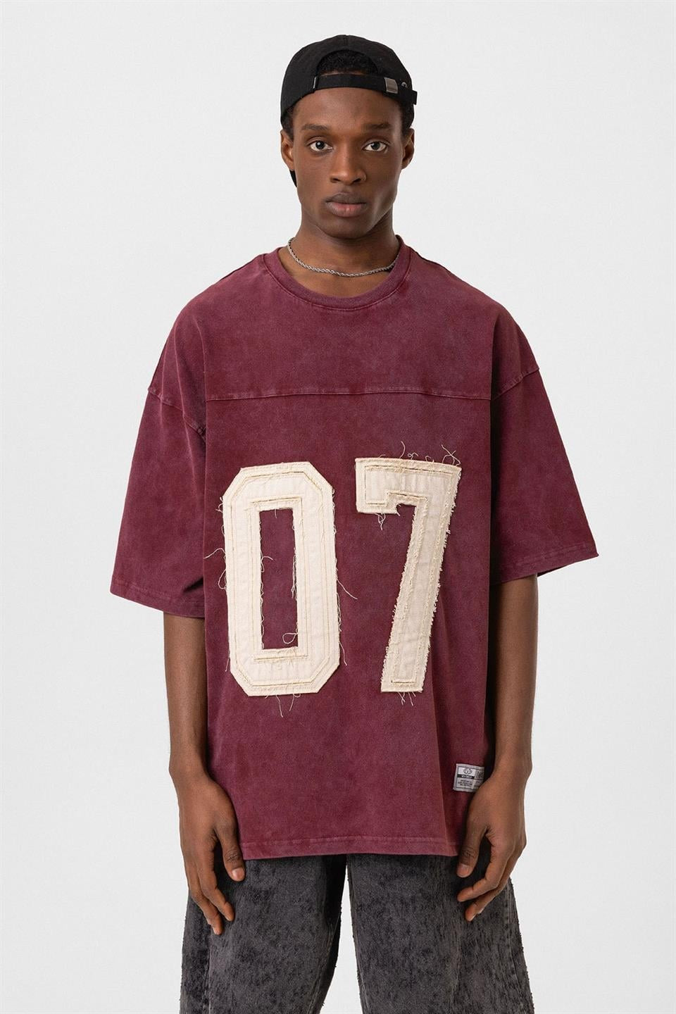 Oversized T-Shirt with Print (Requires Washing)
