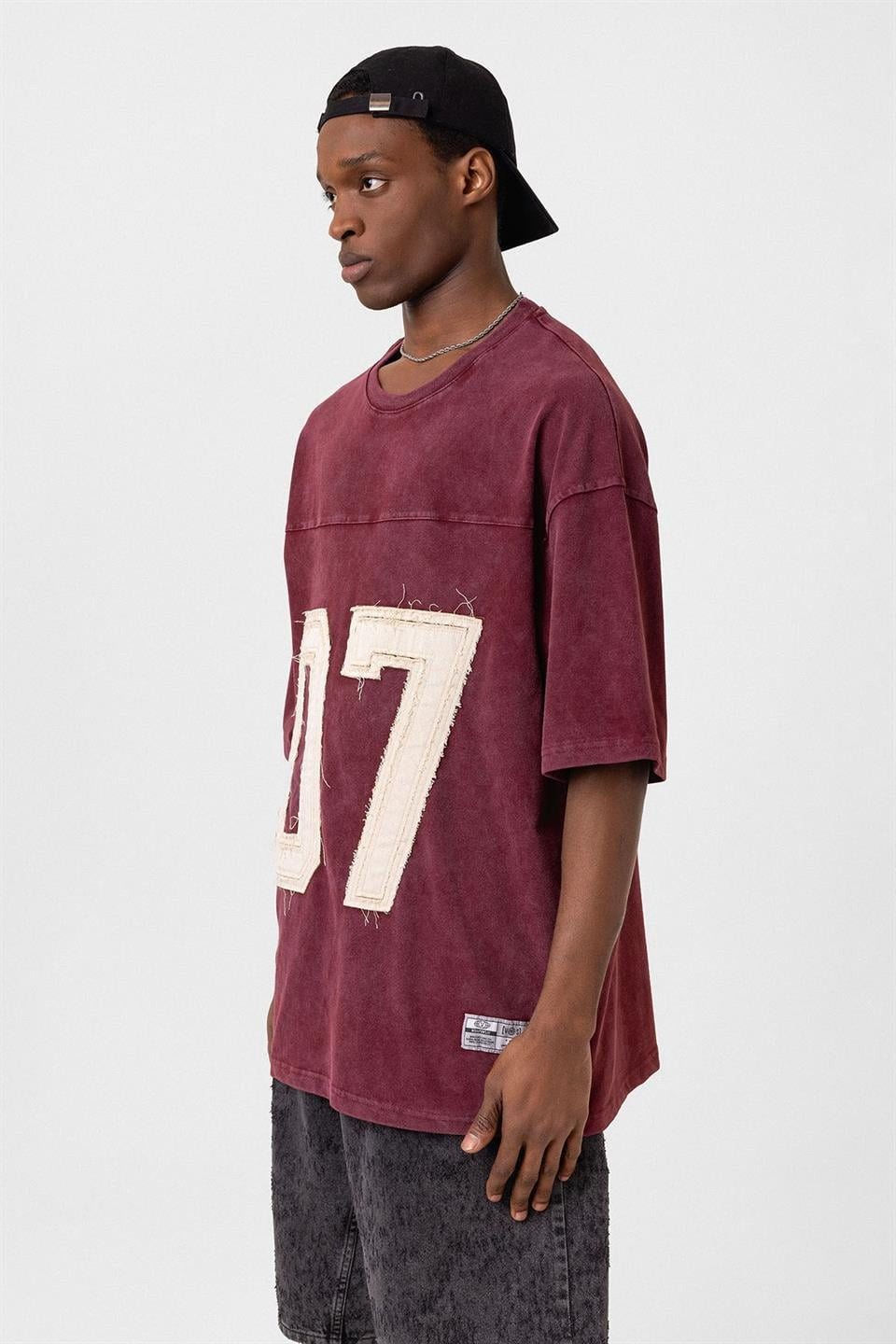 Oversized T-Shirt with Print (Requires Washing)