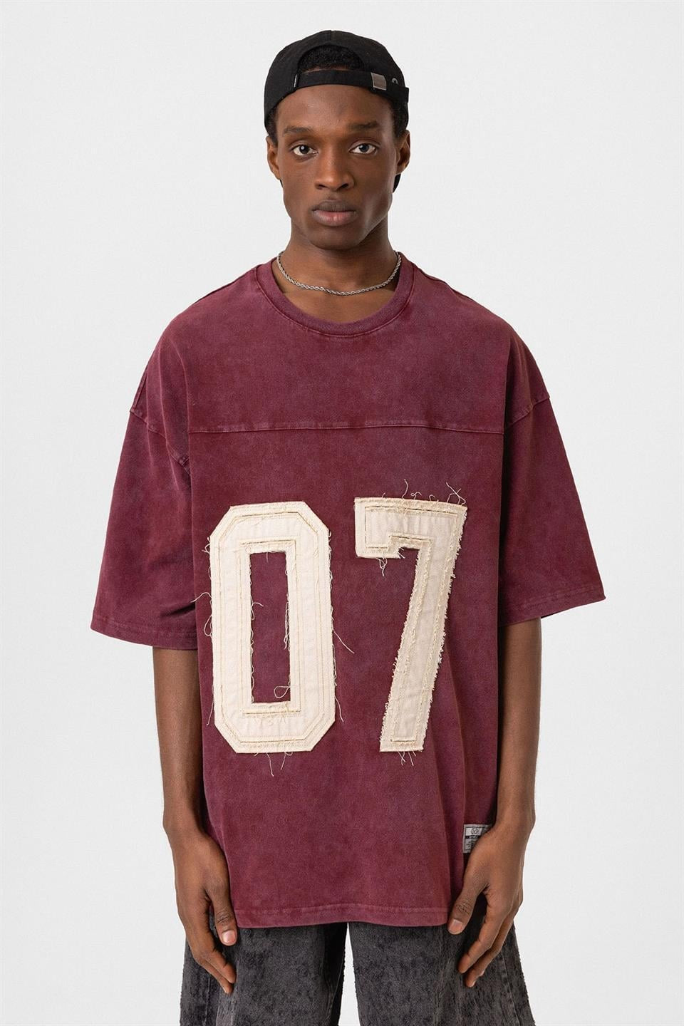 Oversized T-Shirt with Print (Requires Washing)
