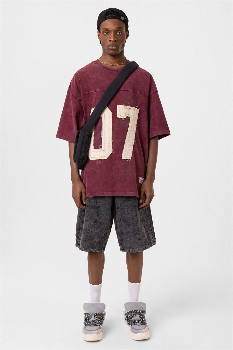 Oversized T-Shirt with Print (Requires Washing)