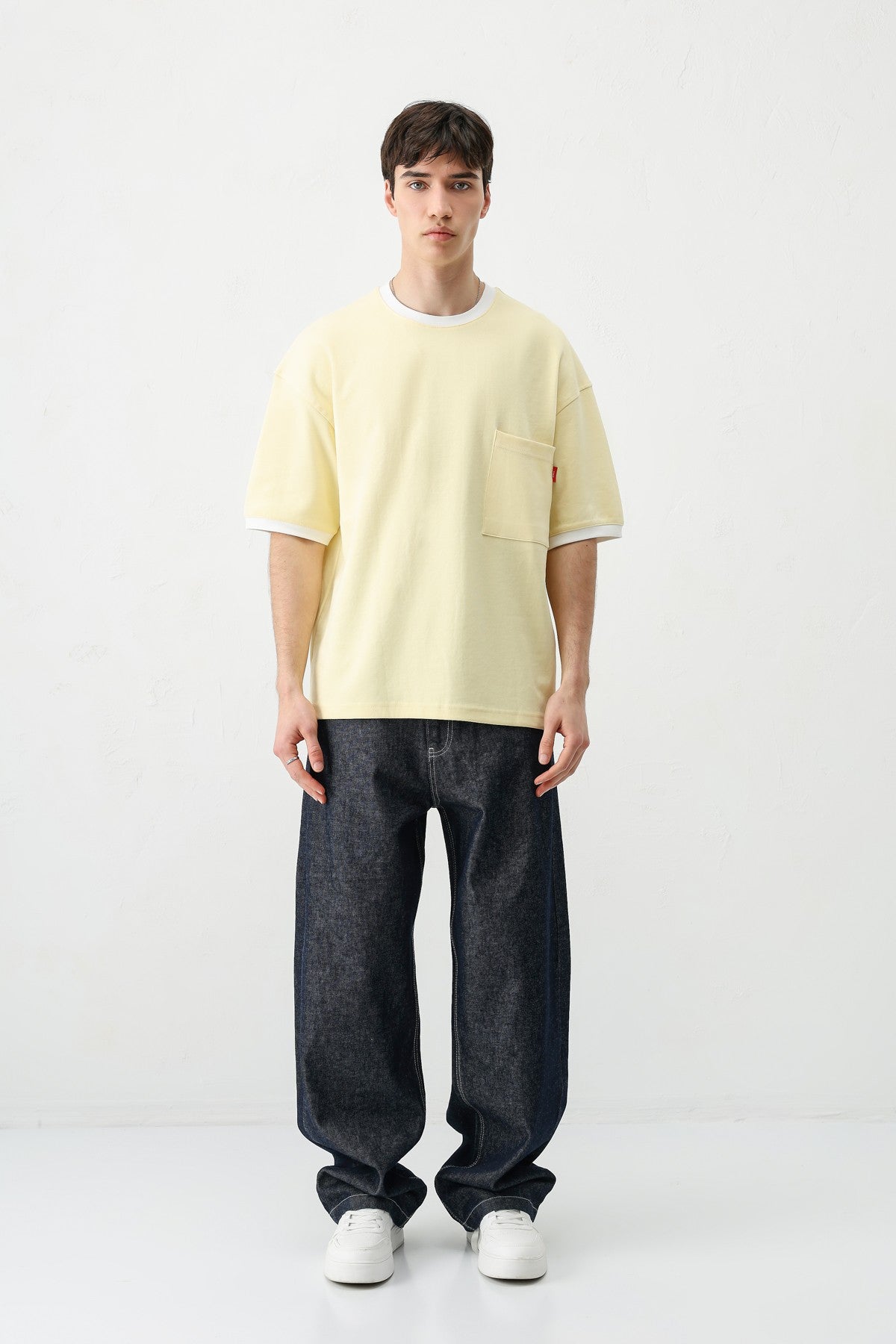 Short-Sleeved Oversized T-Shirt with Pockets