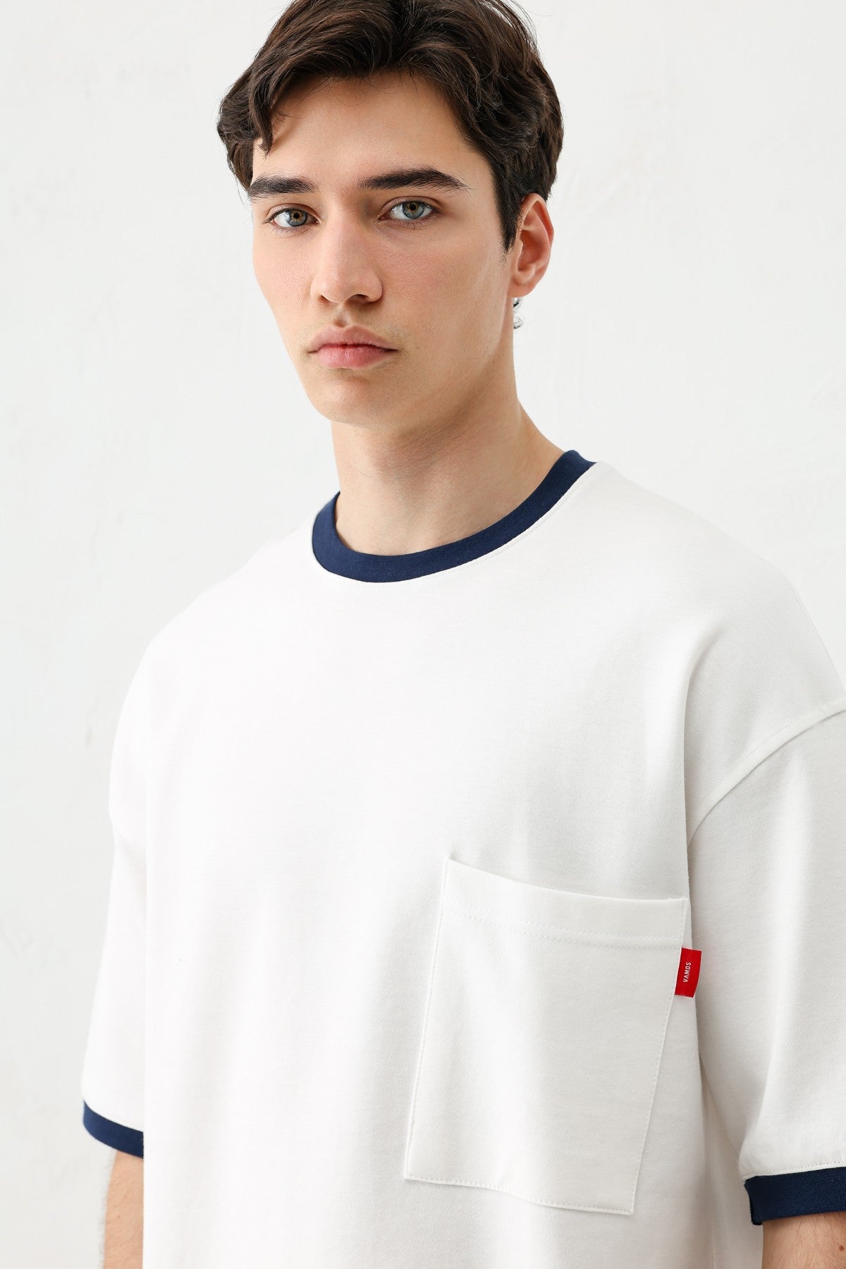 Short-Sleeved Oversized T-Shirt with Pockets