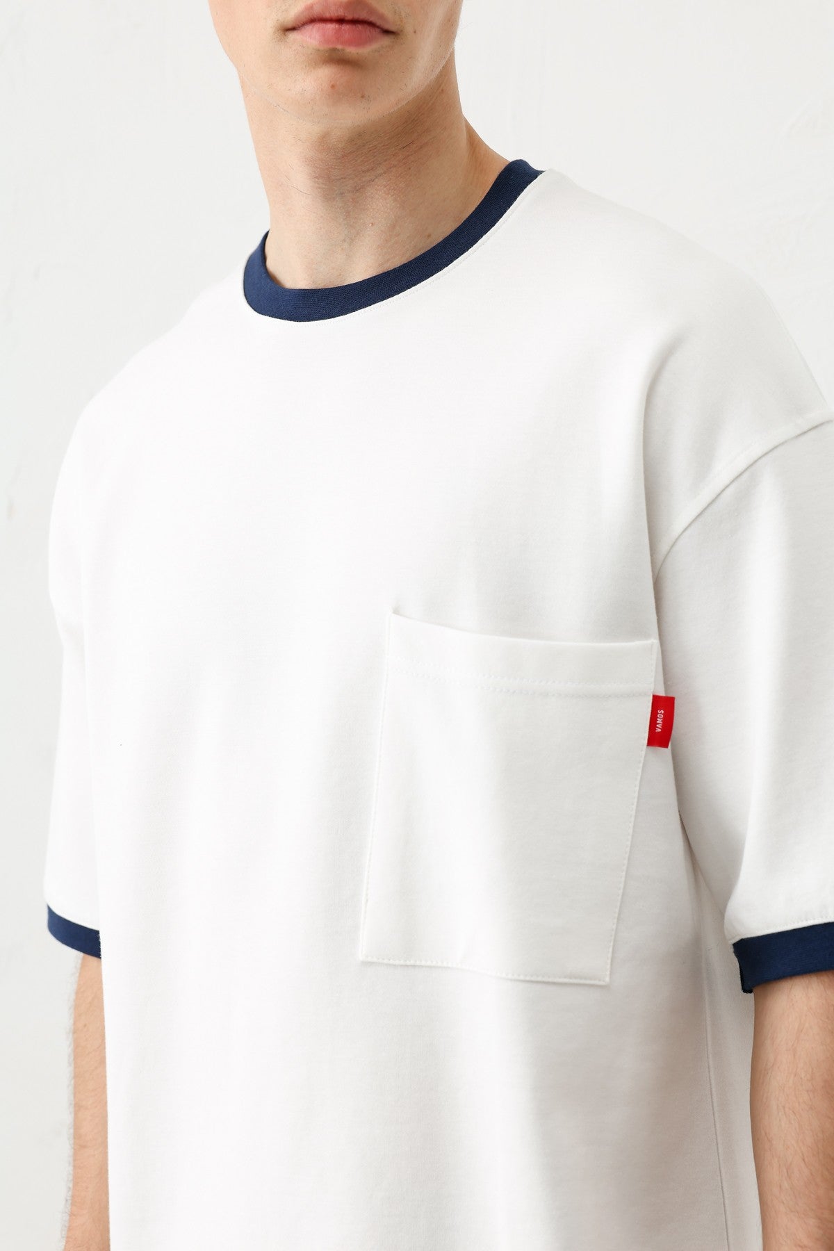 Short-Sleeved Oversized T-Shirt with Pockets