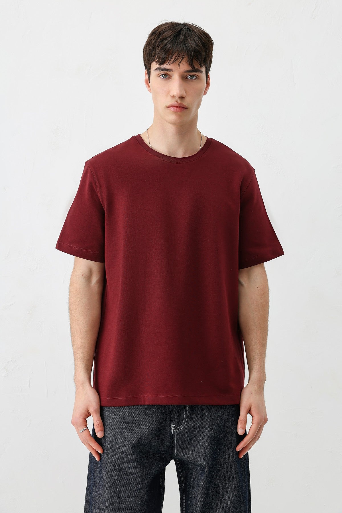Short-Sleeved Boxy-Fit T-Shirt