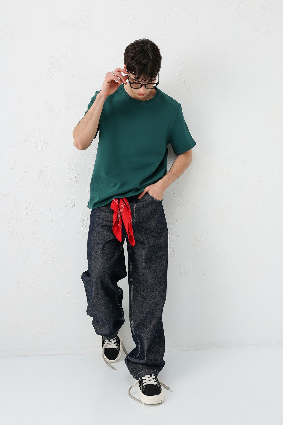 Short-Sleeved Boxy-Fit T-Shirt