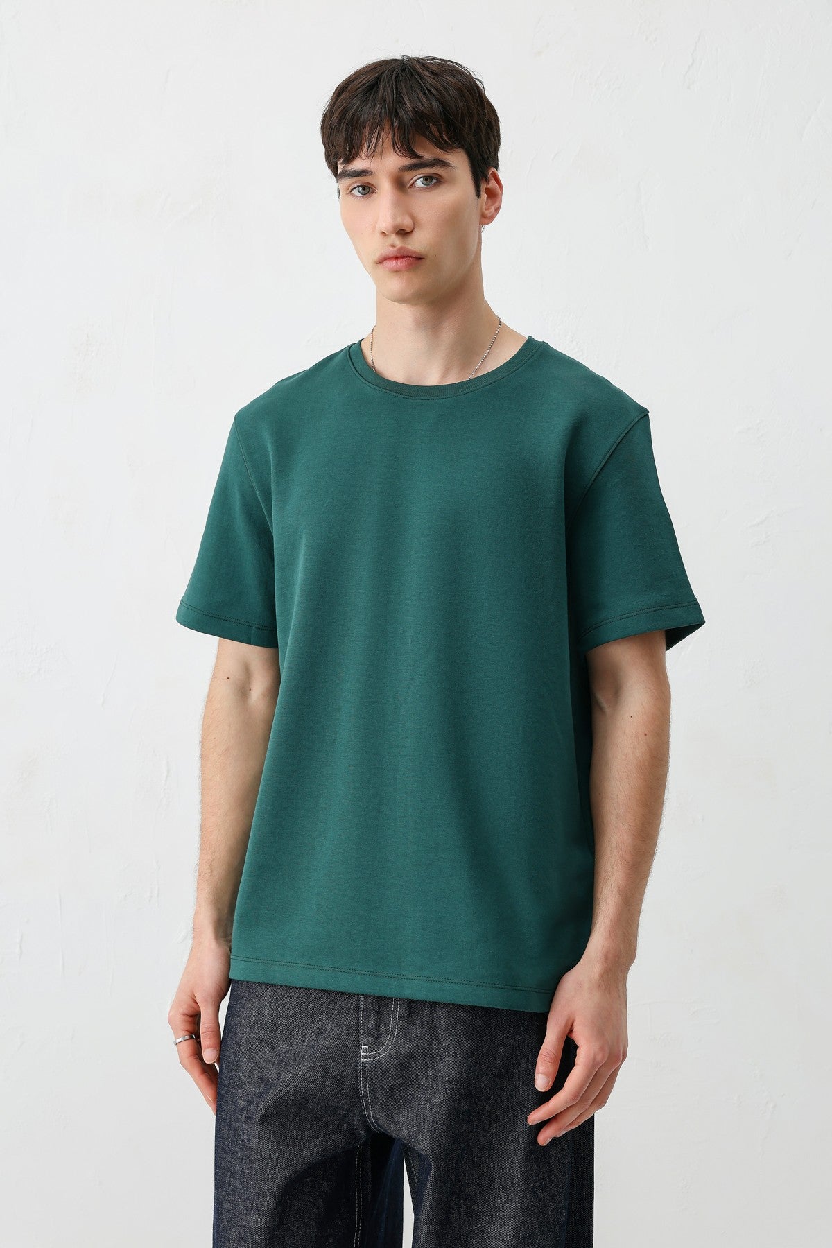 Short-Sleeved Boxy-Fit T-Shirt