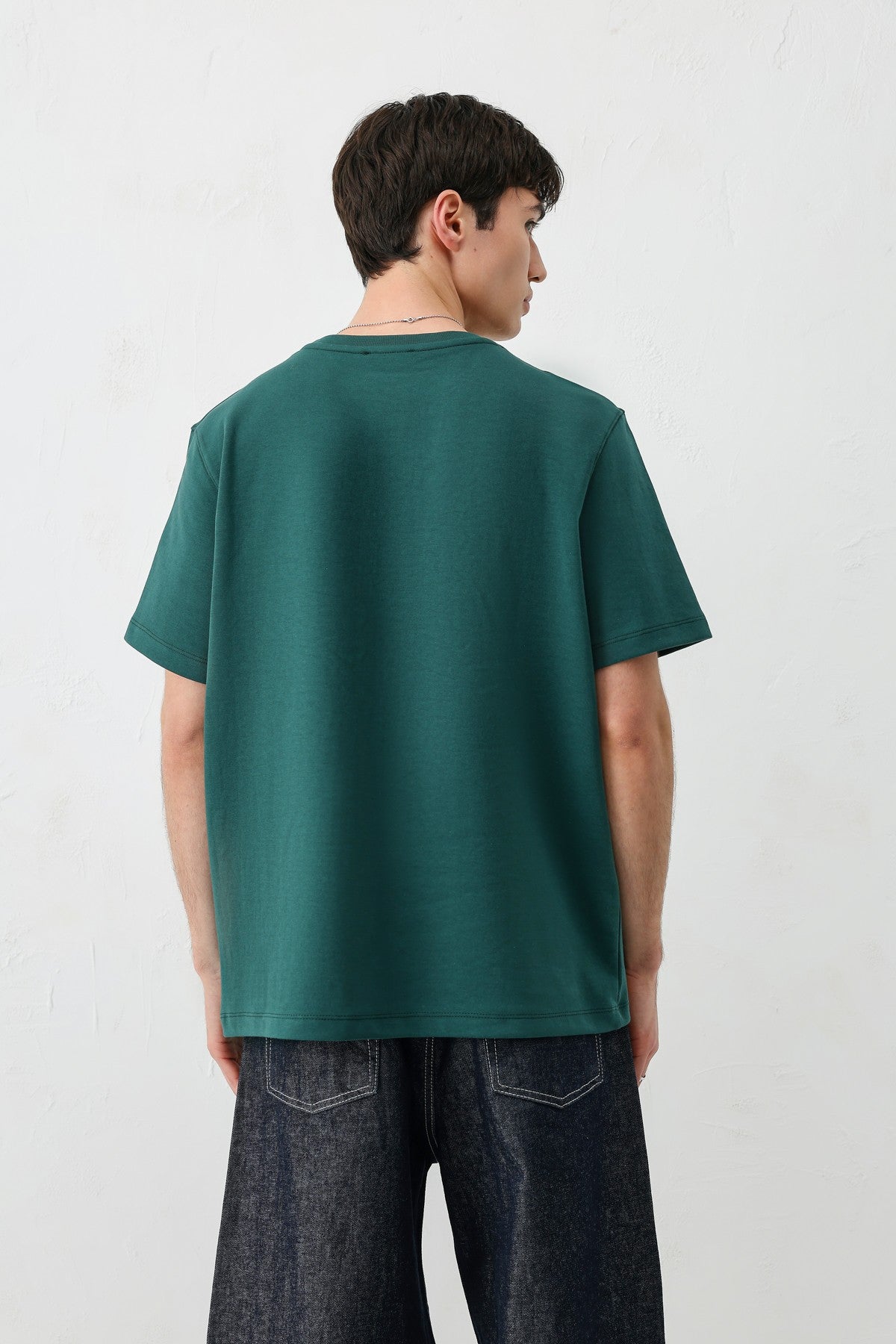 Short-Sleeved Boxy-Fit T-Shirt