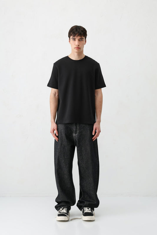 Short-Sleeved Boxy-Fit T-Shirt