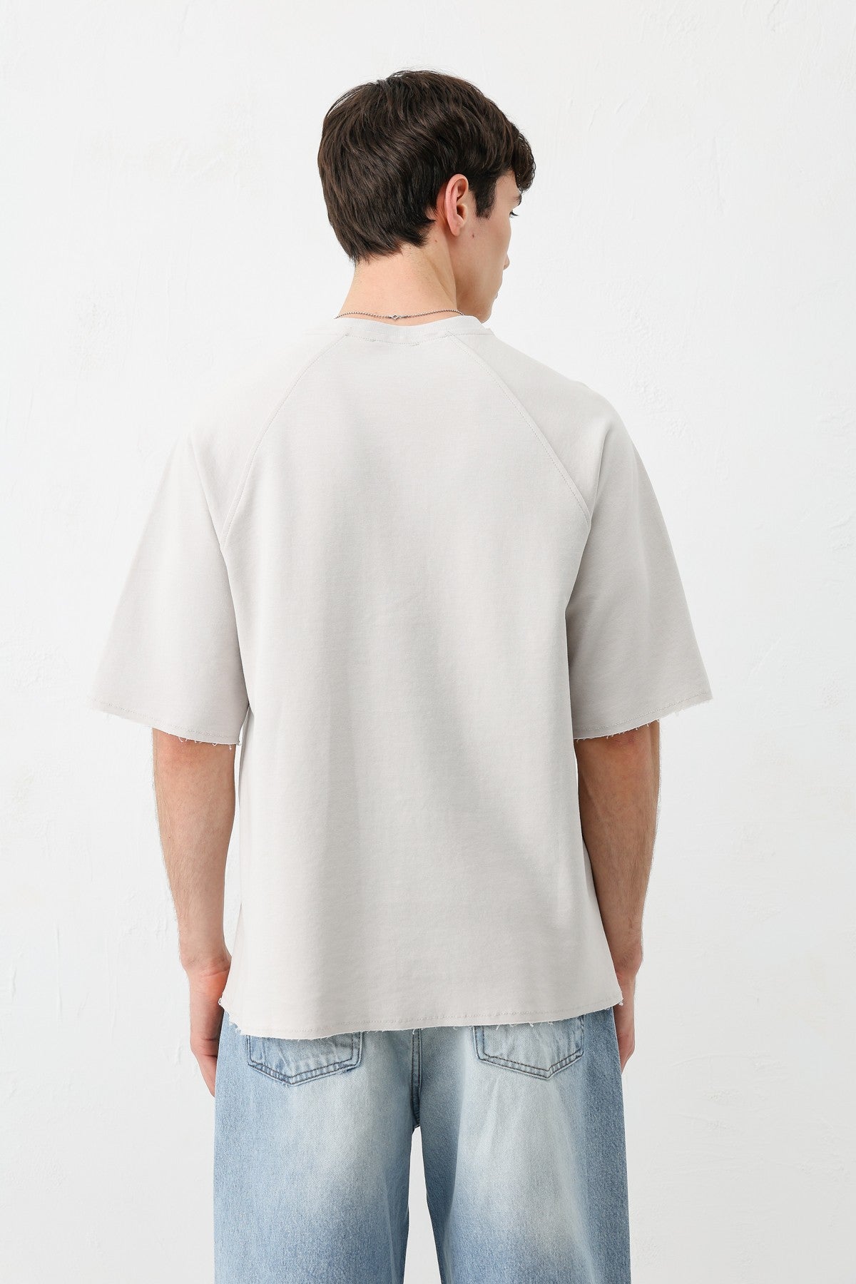 Oversized Crew Neck T-Shirt with 5 Prints