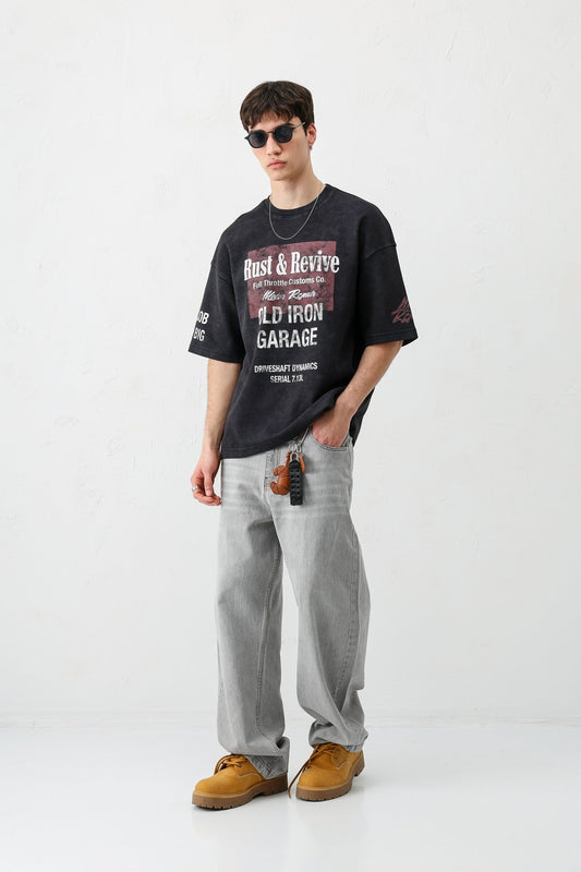 Oversized Printed T-Shirt V70-167