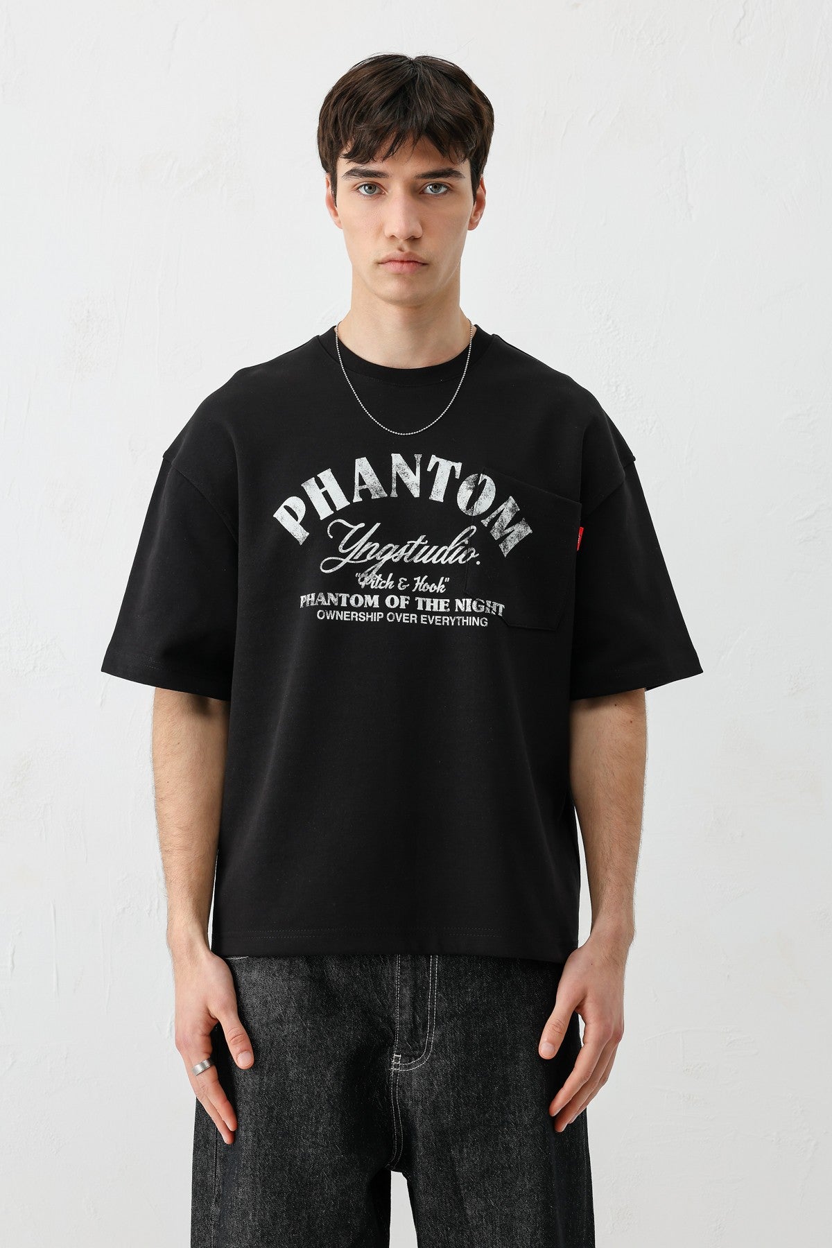 Short-Sleeved Boxy-Fit Printed T-Shirt