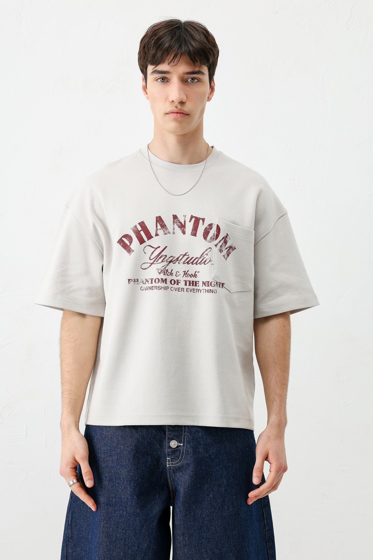 Short-Sleeved Boxy-Fit Printed T-Shirt