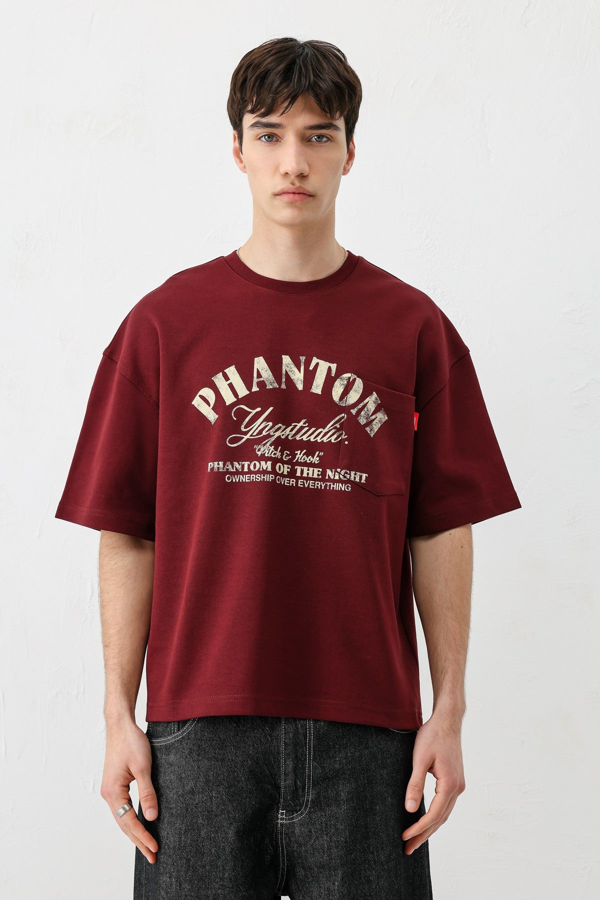Short-Sleeved Boxy-Fit Printed T-Shirt