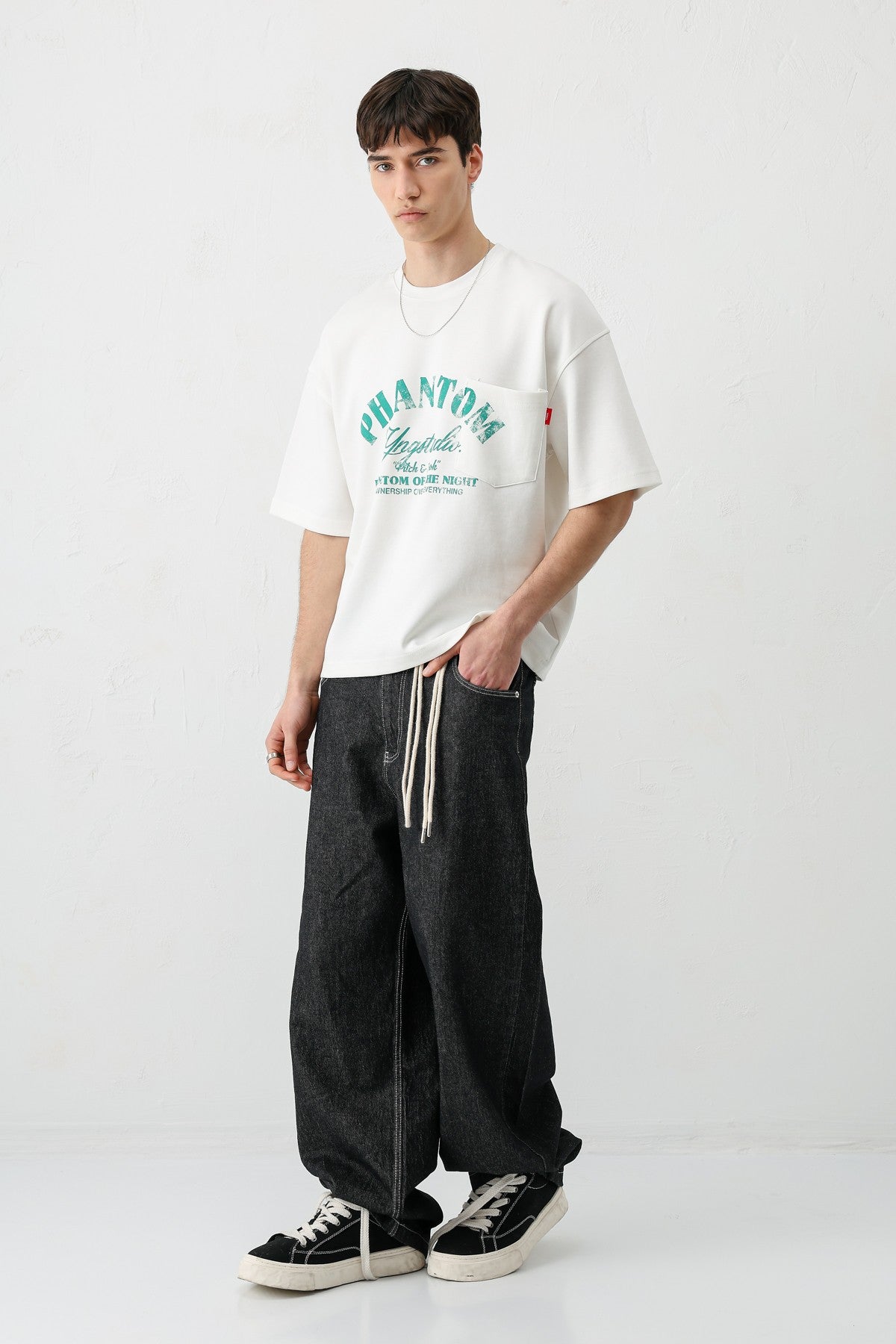 Short-Sleeved Boxy-Fit Printed T-Shirt