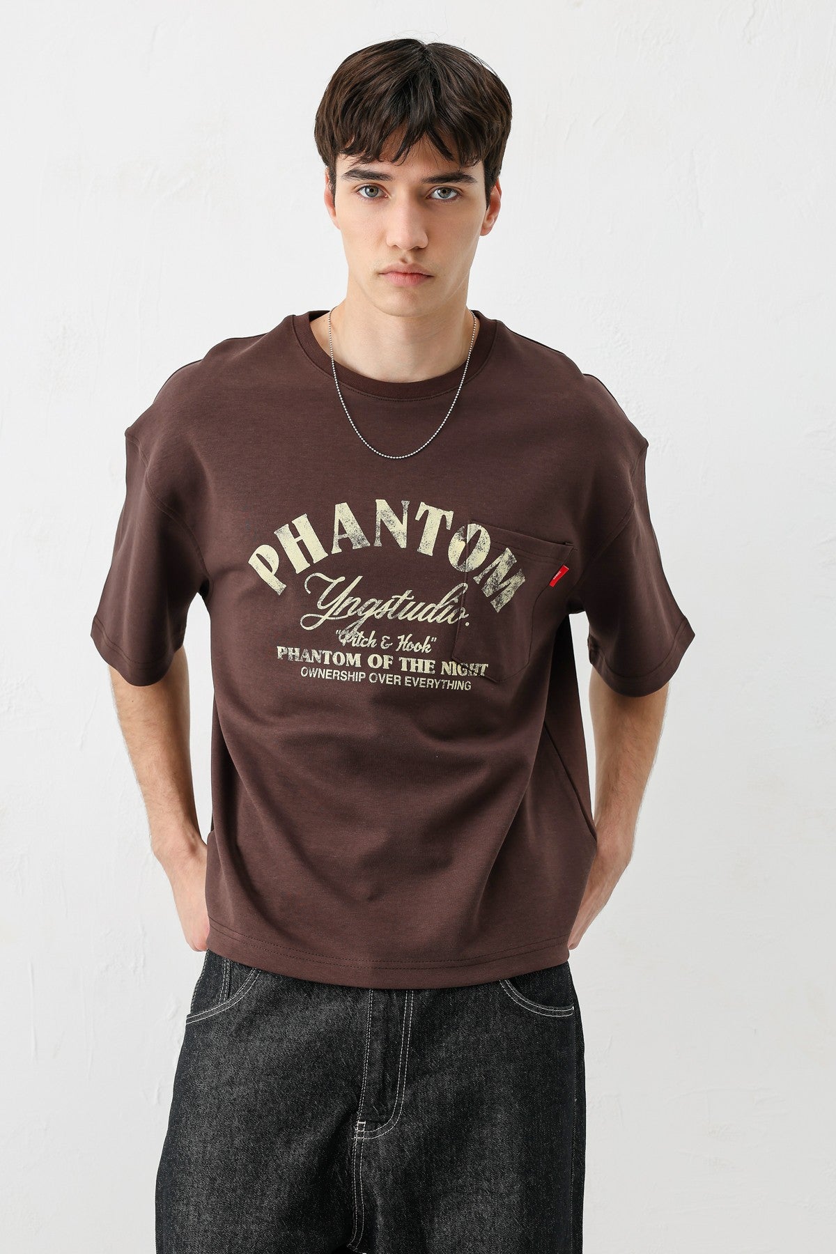 Short-Sleeved Boxy-Fit Printed T-Shirt