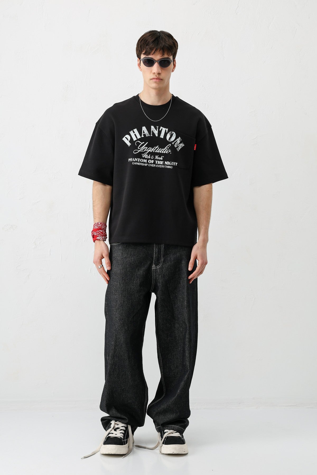 Short-Sleeved Boxy-Fit Printed T-Shirt