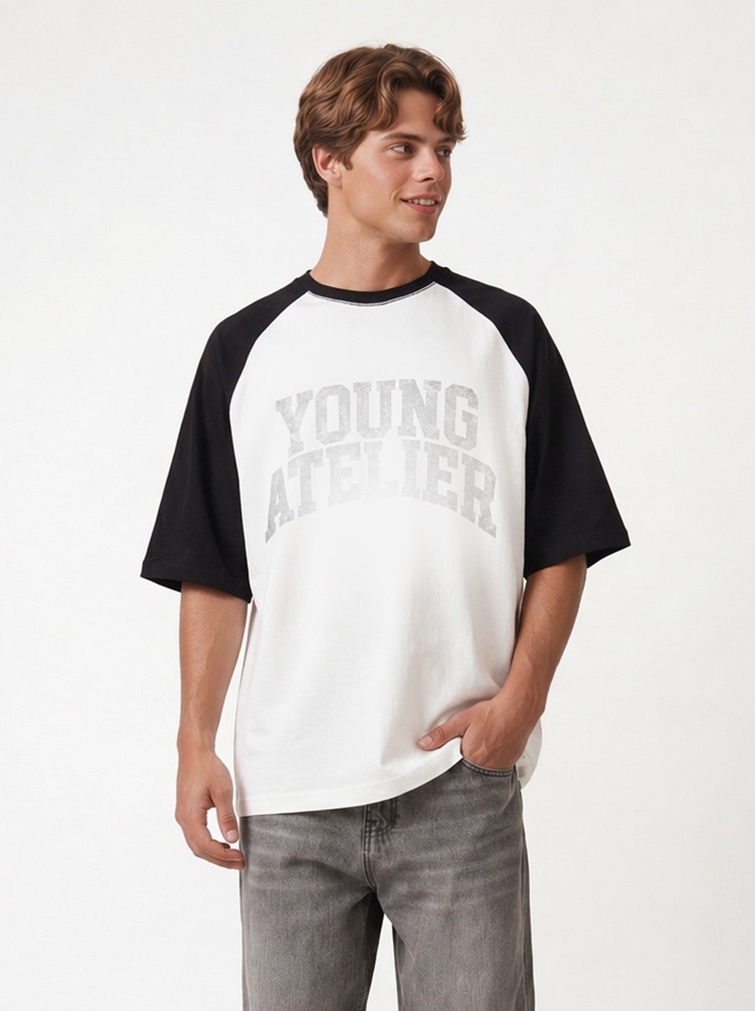Printed Oversized T-Shirt V70-177