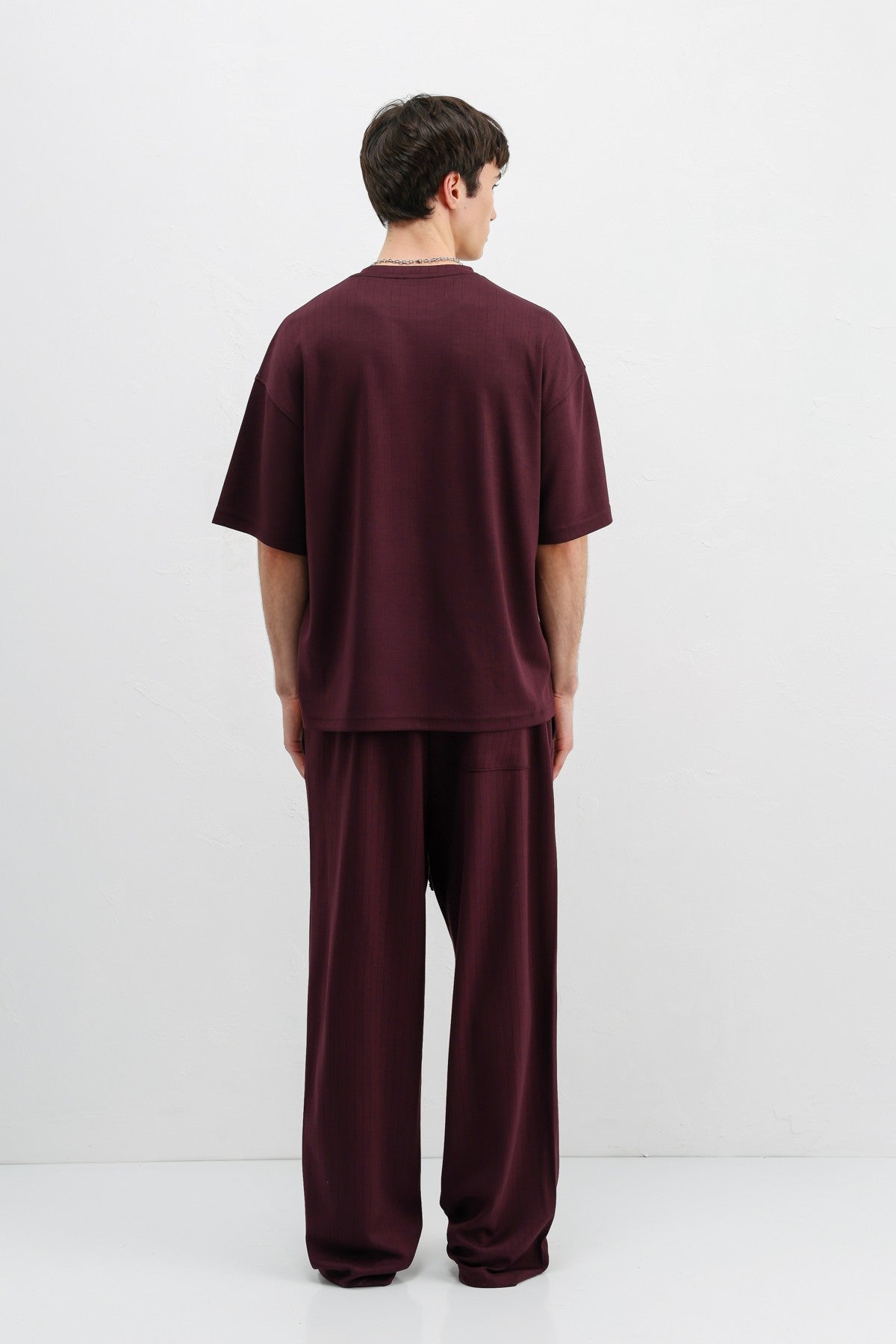 Oversized T-Shirt with Ribbed Texture