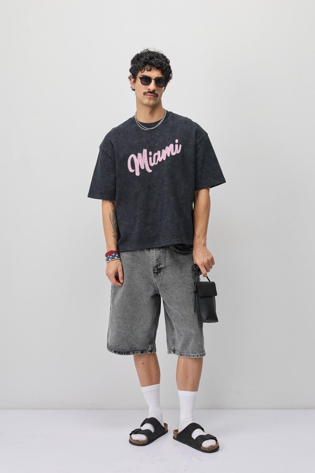 Oversized Miami-Printed T-Shirt