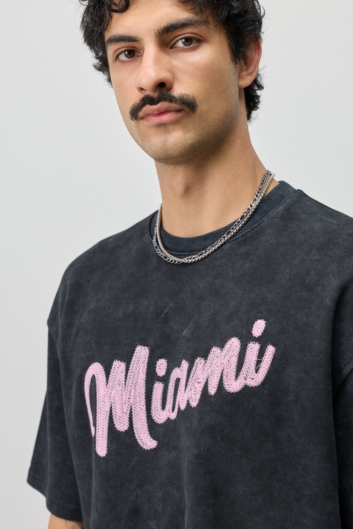Oversized Miami-Printed T-Shirt