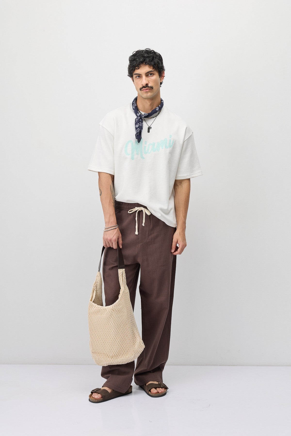Oversized Miami-Printed T-Shirt