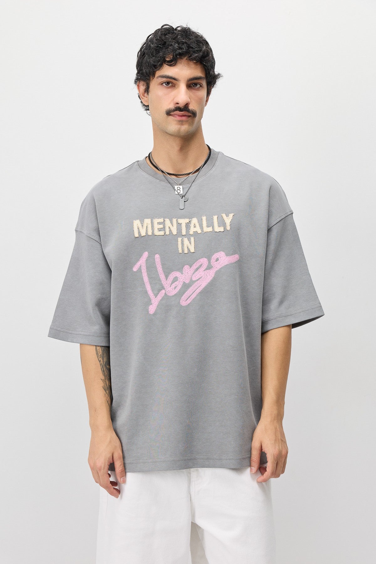 Oversized T-Shirt with Ibiza Print