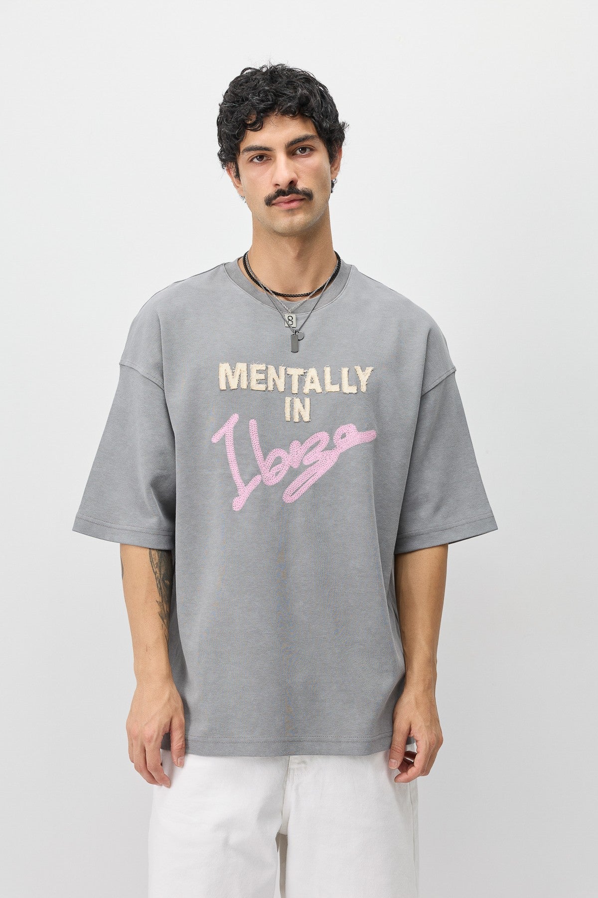 Oversized T-Shirt with Ibiza Print