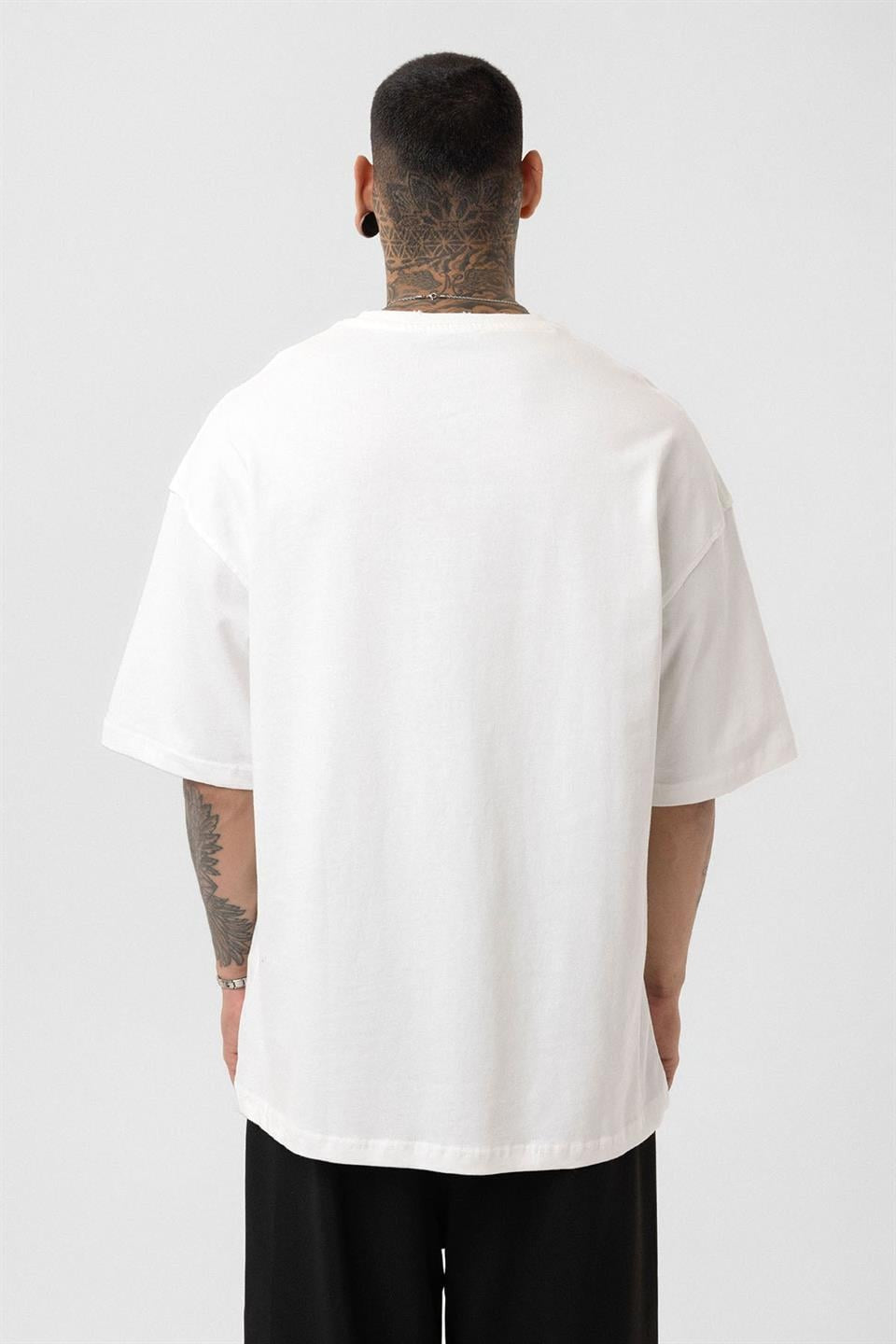 Oversized T-Shirt with Metal Ring Detail