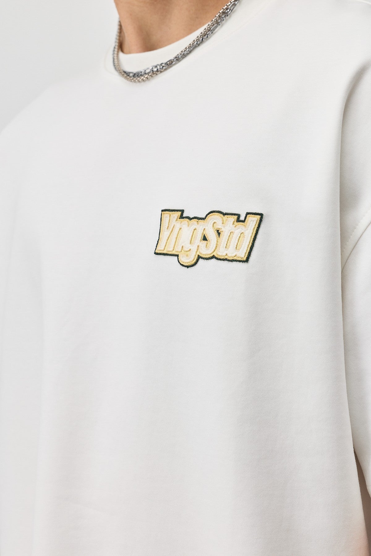 Oversized T-Shirt with Printed Label