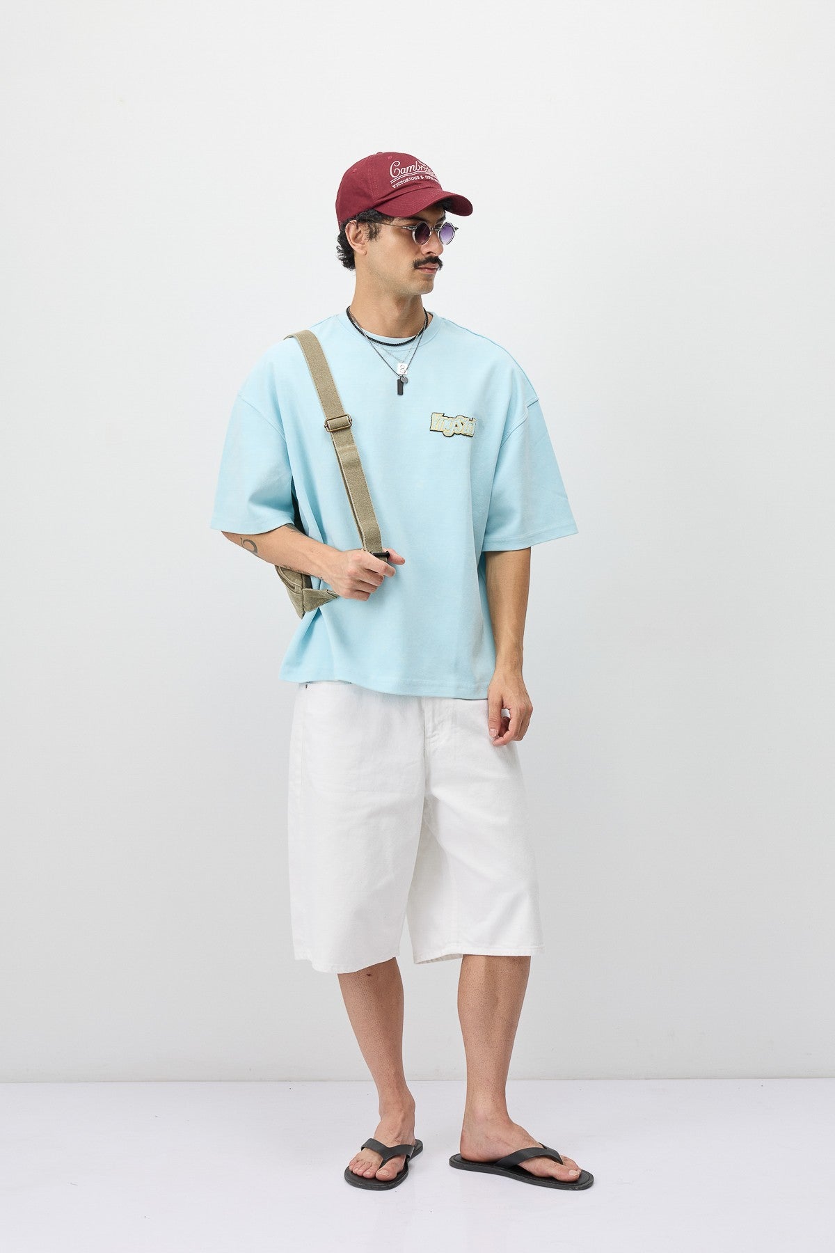 Oversized T-Shirt with Printed Label