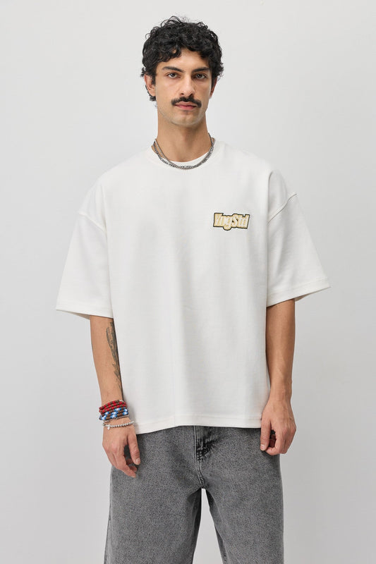 Oversized T-Shirt with Printed Label