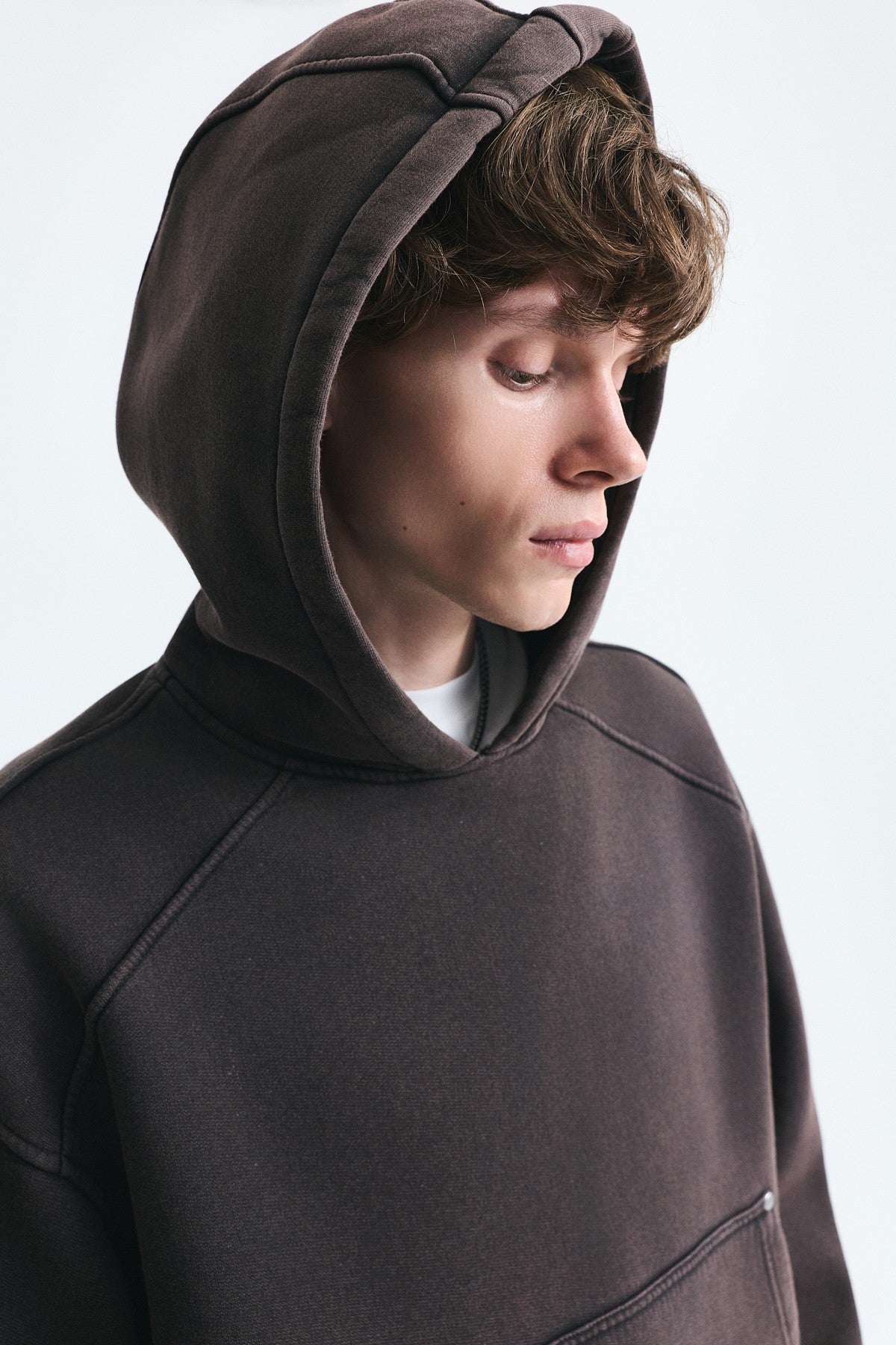 Boxy Fit Sweatshirt with Belt