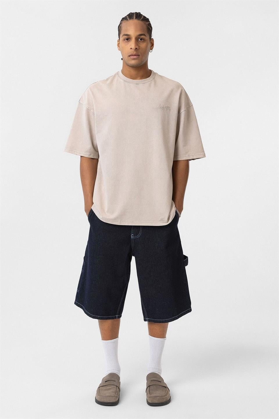 Oversized T-Shirt with Back Print (Machine Washable)