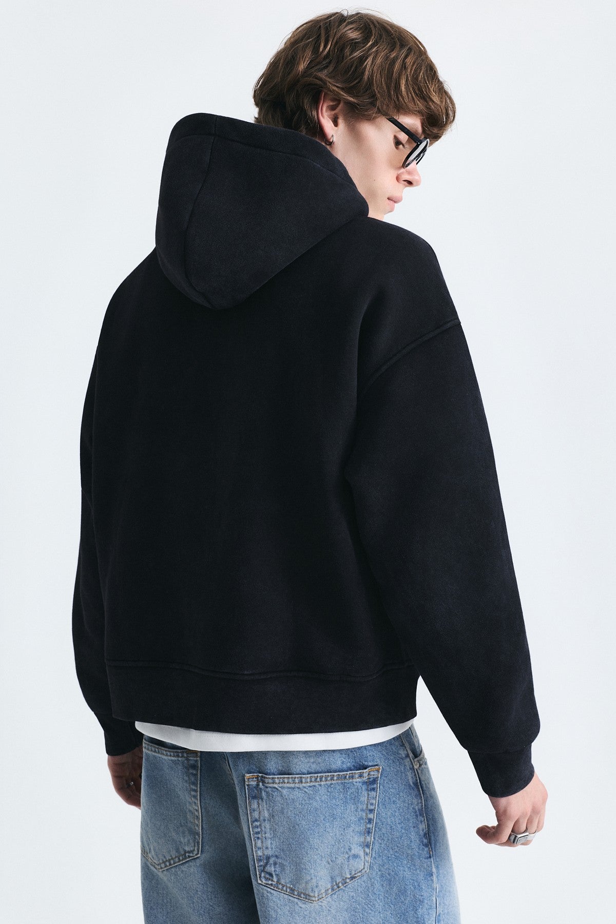 Boxy Fit Patchwork Sweatshirt