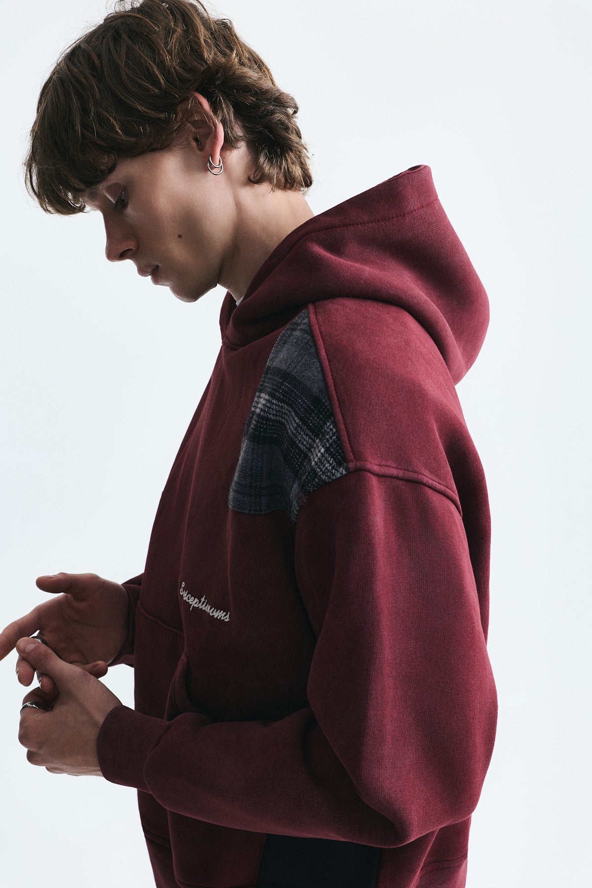 Boxy Fit Patchwork Sweatshirt
